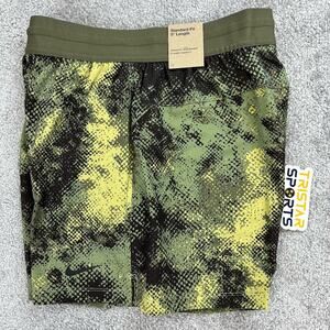 Nike Dri-Fit Training Shorts Mens Size Large Green Black Camo FZ0740-386